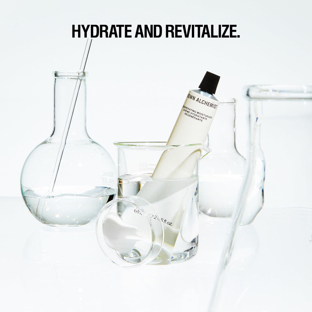 Grown Alchemist Regenerating Moisturizer application routine shot hints simple morning layering.