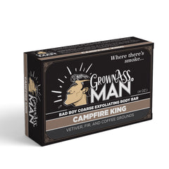 Grown Ass Man Co. Body Bars 3-pack packaging highlights natural ingredients.