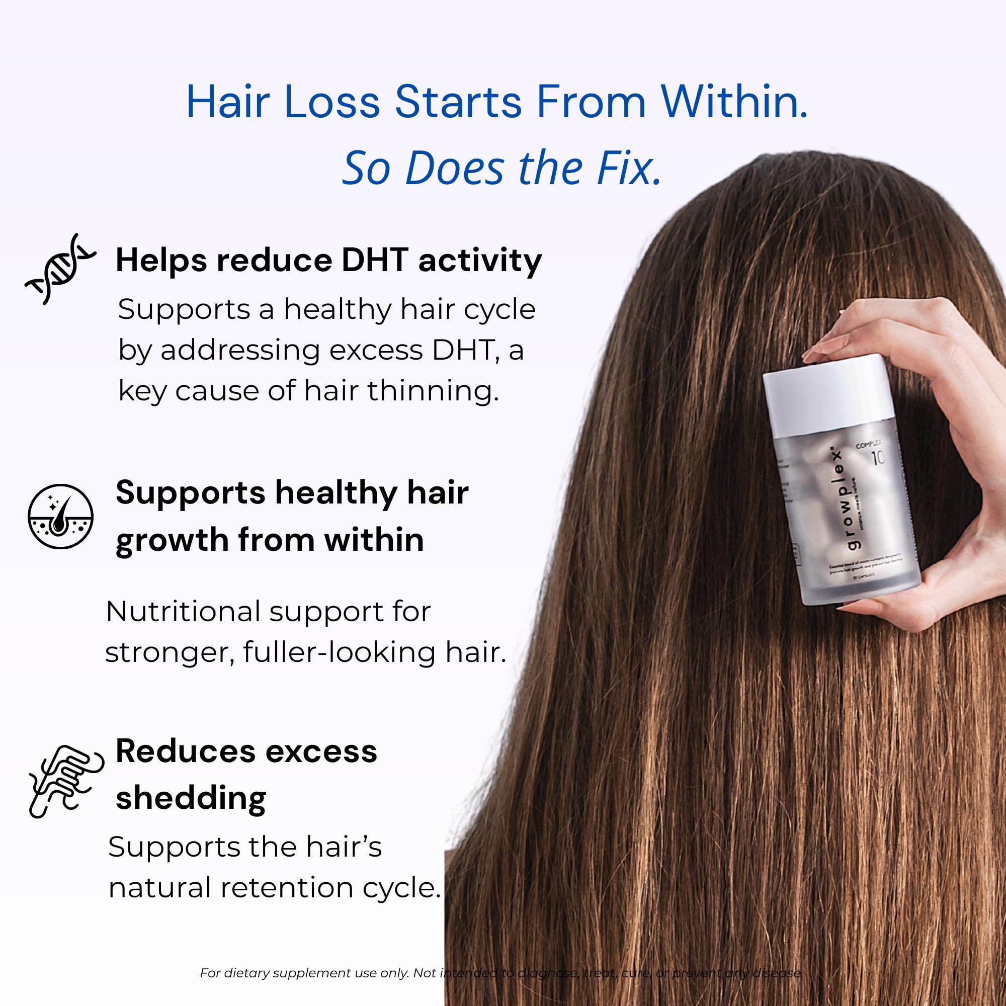 GROWPLEX Complex10 lifestyle usage suggests integrating into your morning routine.