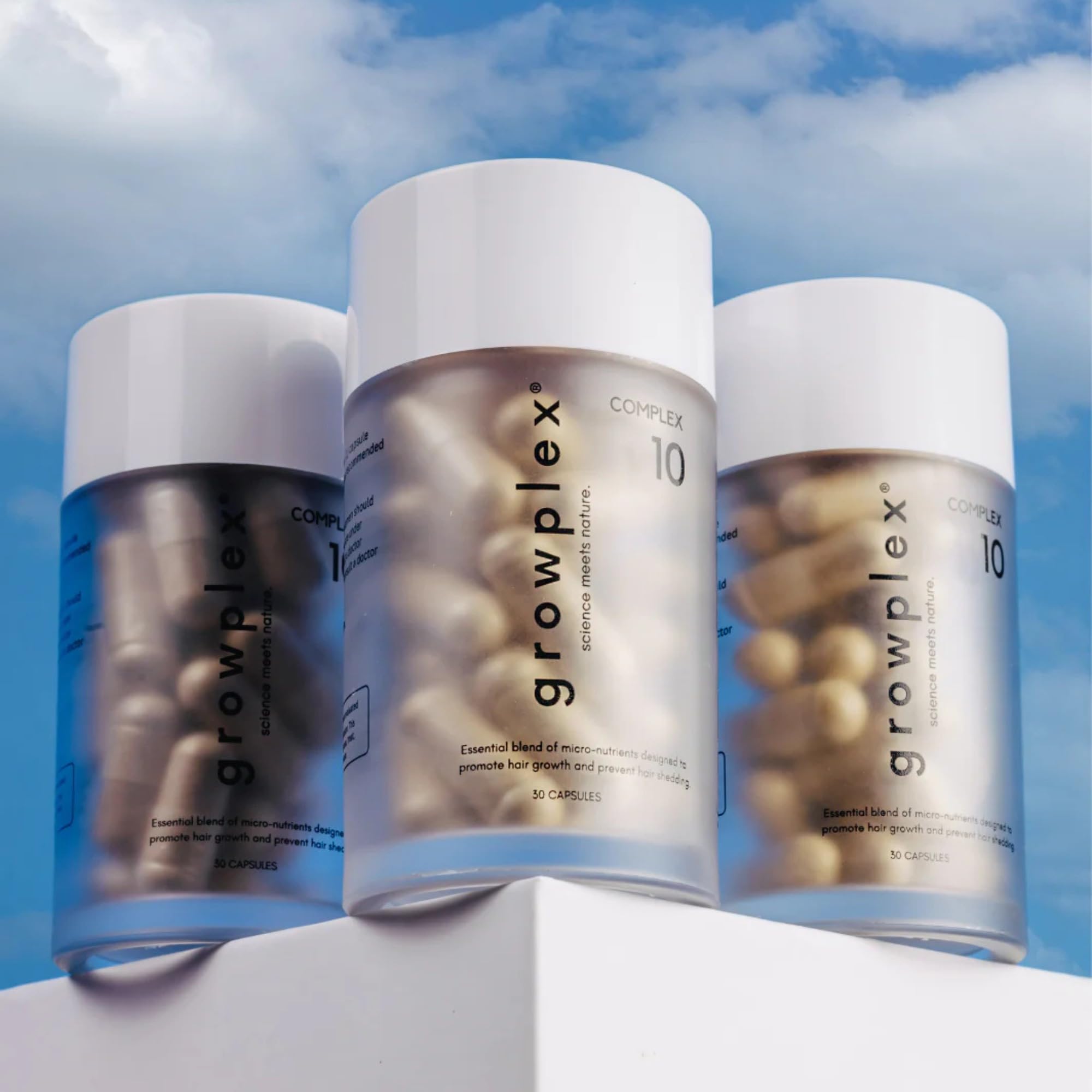 GROWPLEX Complex10 packaging display showcases product in retail-ready form.