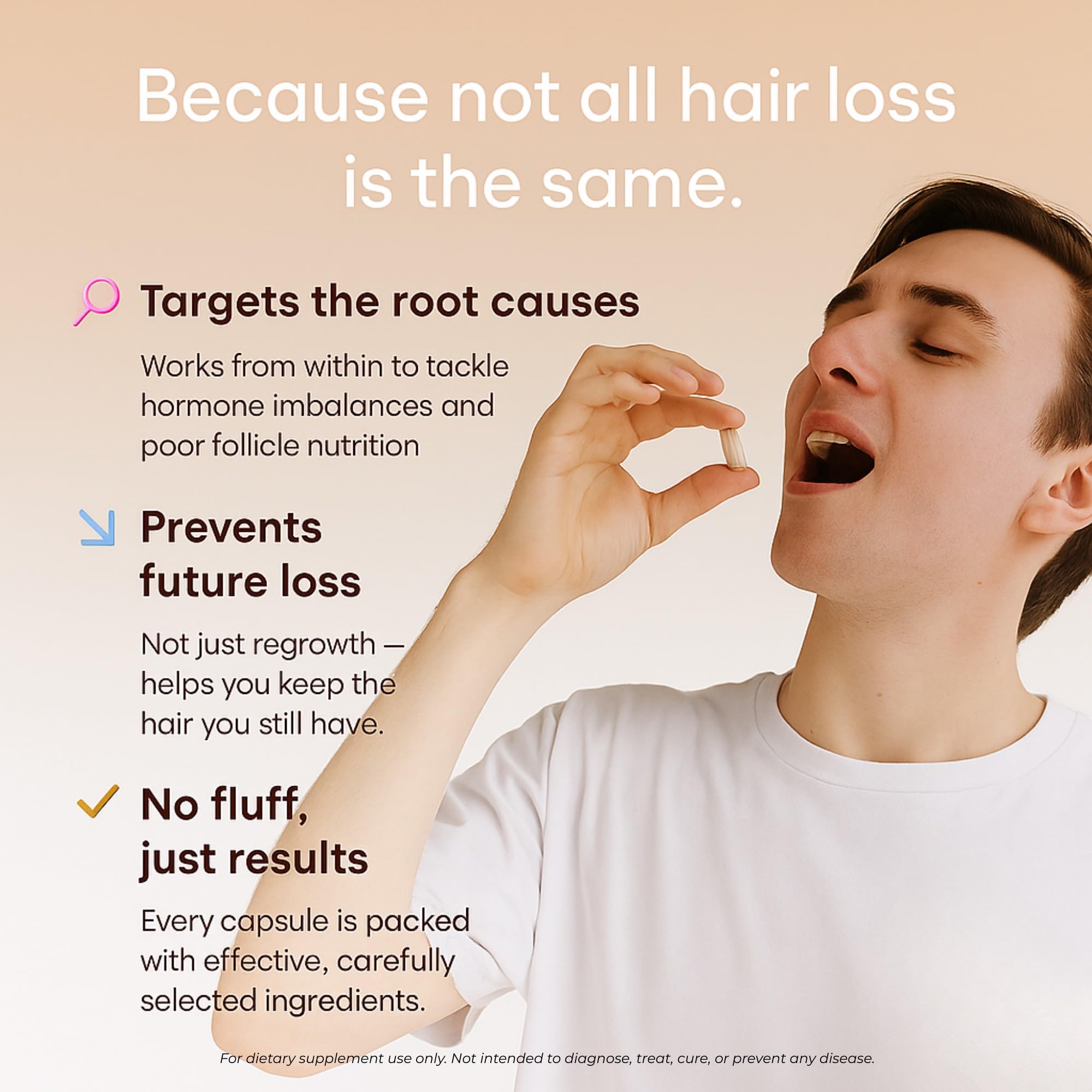 GROWPLEX Complex10 scalp health illustration emphasizes follicle support.