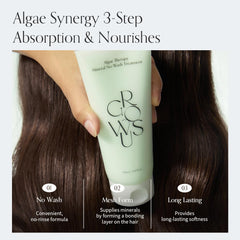 GROWUS Algae Therapy lightweight, non-sticky finish leaves hair smooth