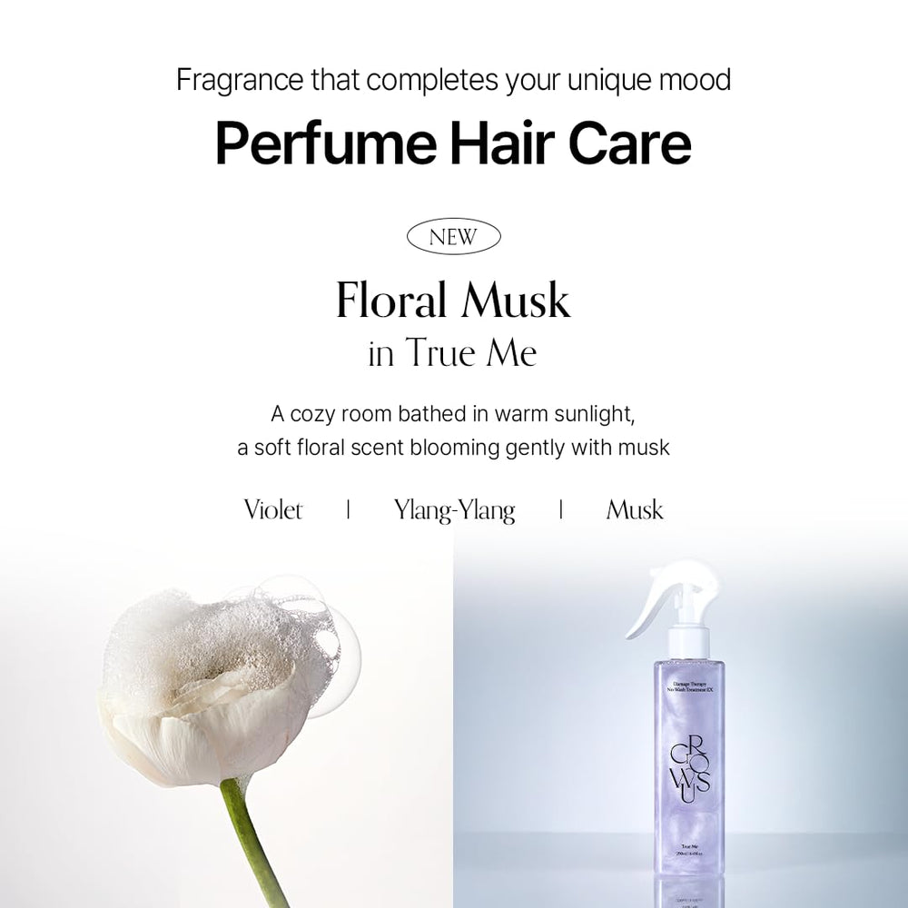 GROWUS Damage Therapy application on damp hair for even coverage