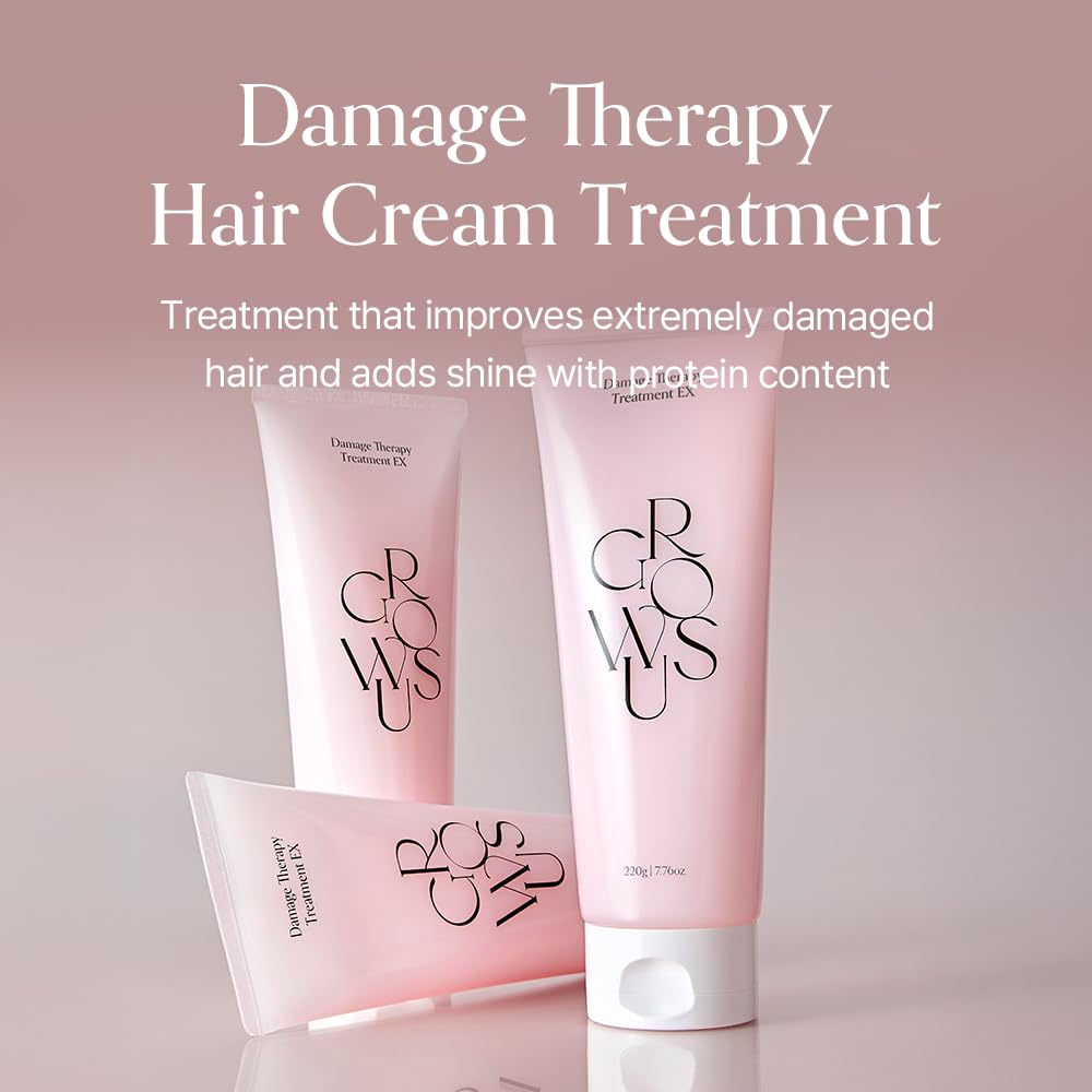 GROWUS creamy texture transforms into serum for detangling
