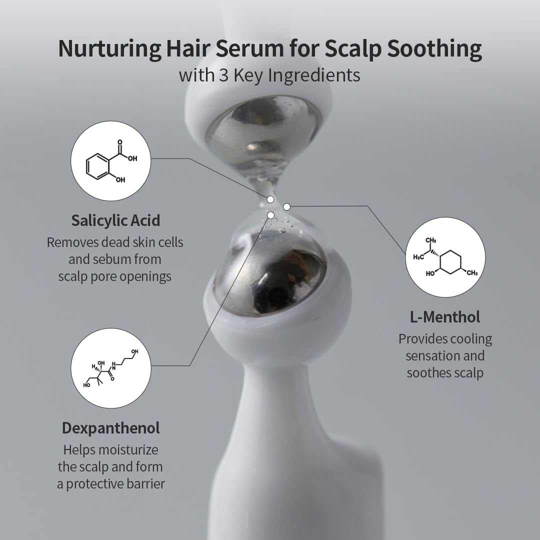 Dexpanthenol presence promotes moisture and scalp protection with GROWUS serum.