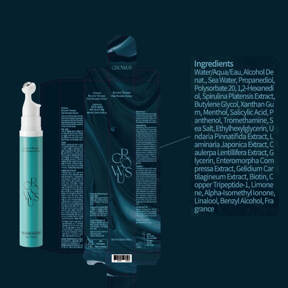 15ml serum size is ideal for daily use and travel with GROWUS.