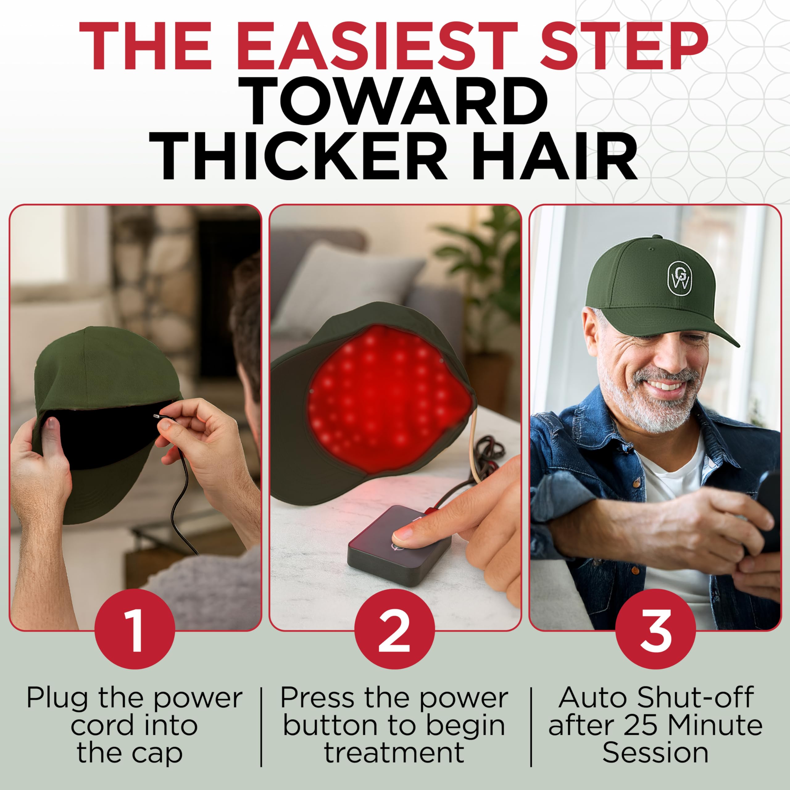 GroWell battery pack attached for cordless use during routines