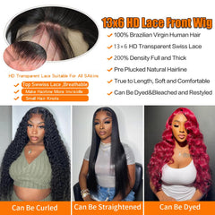 Groyfd pre-plucked baby hair front wig for easy styling