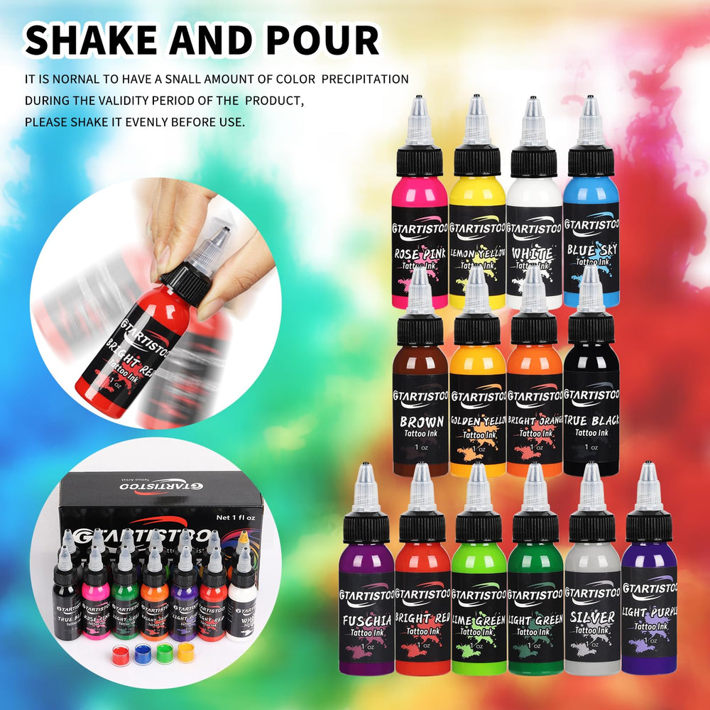 GTARTISTOO rich color inks deliver smooth application and lasting vibrancy