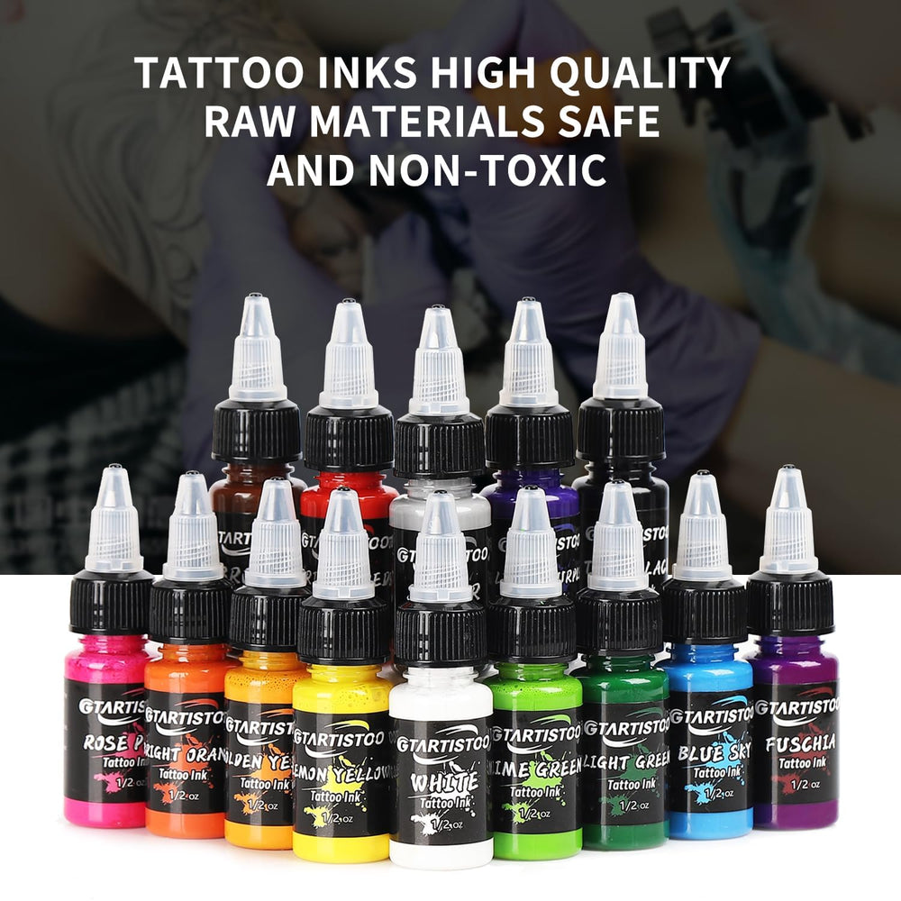 GTARTISTOO long-lasting color helps tattoos maintain vibrancy over time.