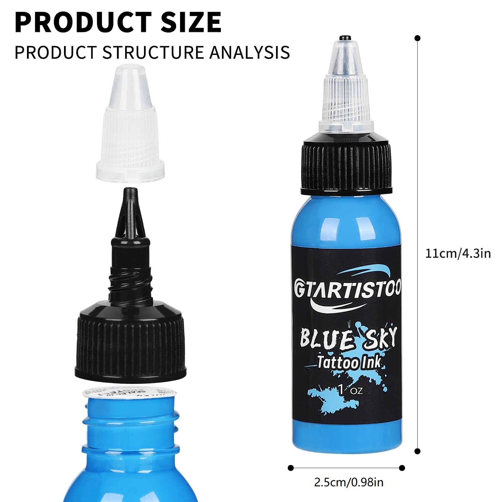 GTARTISTOO water soluble inks allow quick cleanup and bold color