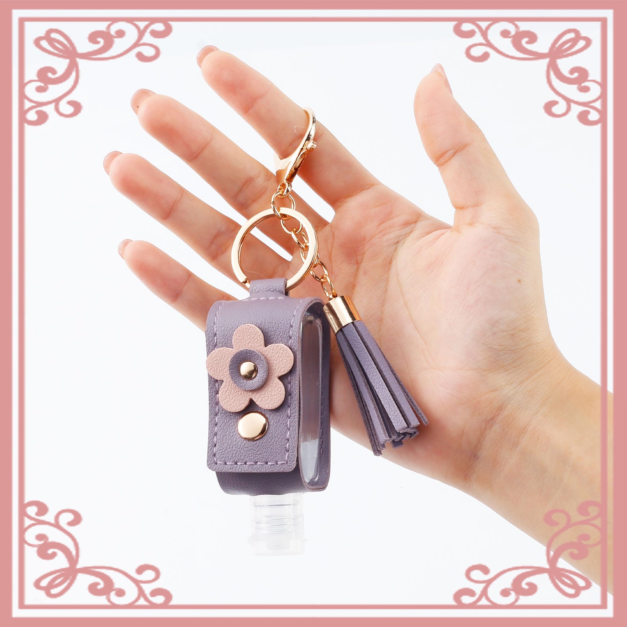 GTILE hand sanitizer keychain clip-on backpack attachment for convenience