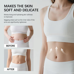 GTVOSY Champagne Lift Creme applied to the arm for firmer feel.
