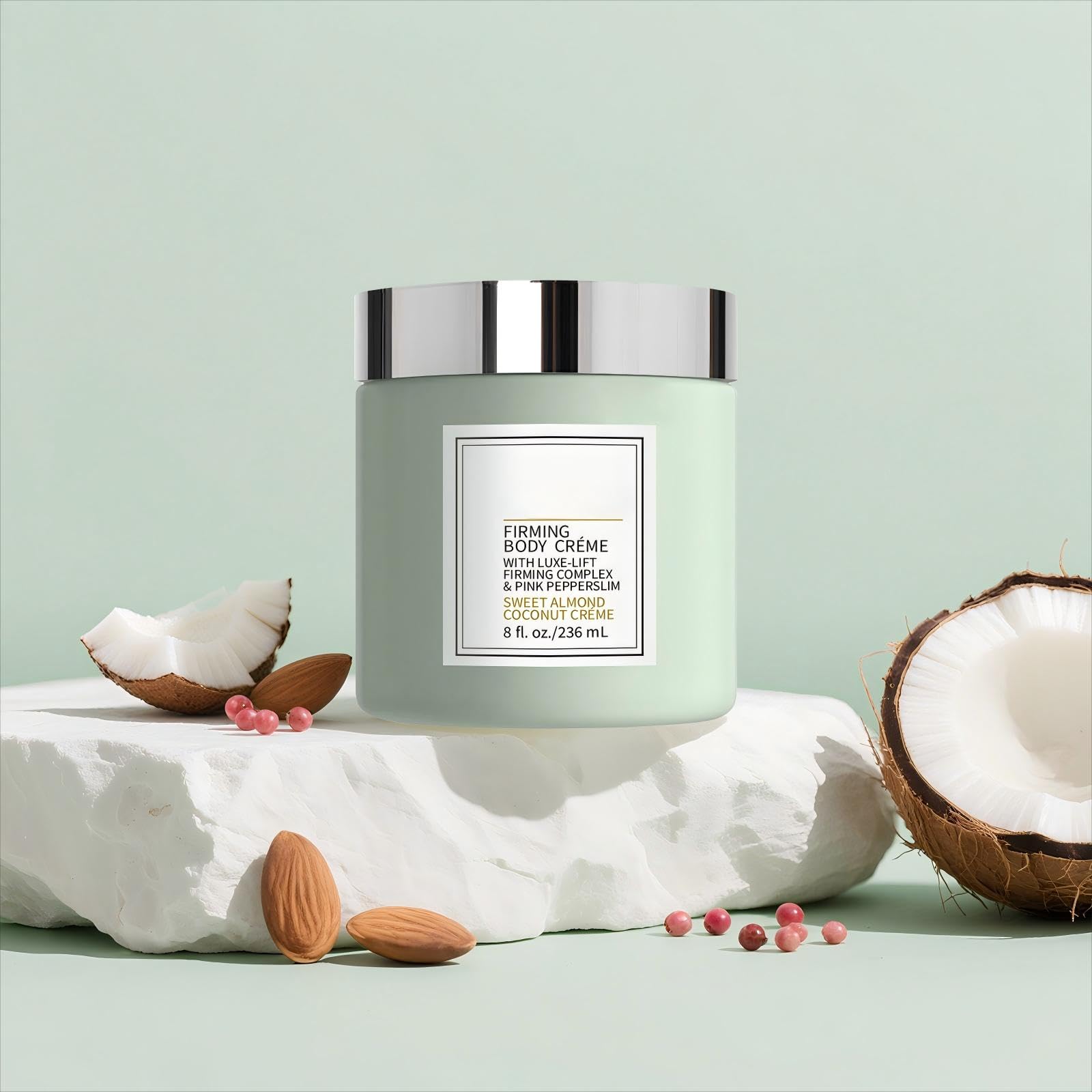 Texture close-up of GTVOSY Champagne Lift Creme showing silky, fast-absorbing formula.