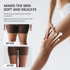 GTVOSY Champagne Lift Firming Body Creme on legs highlights radiance and smoothness.