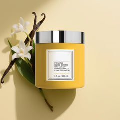 GTVOSY Champagne Lift Firming Body Creme texture spread on skin demonstrates quick absorption.