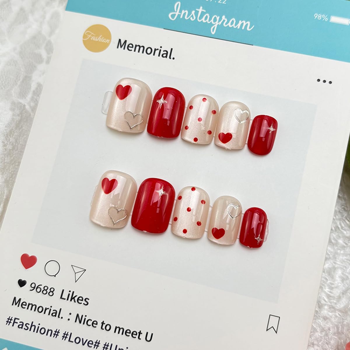 GUAACCB nails with 12 sizes fit most nails for comfortable, secure adhesion