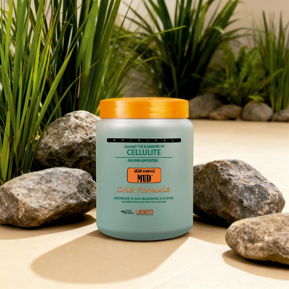 Guam Seaweed Mud packaging Italy conveys premium European quality.