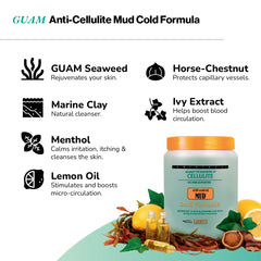 Guam Seaweed Mud wash-off demonstrates easy rinse after use.