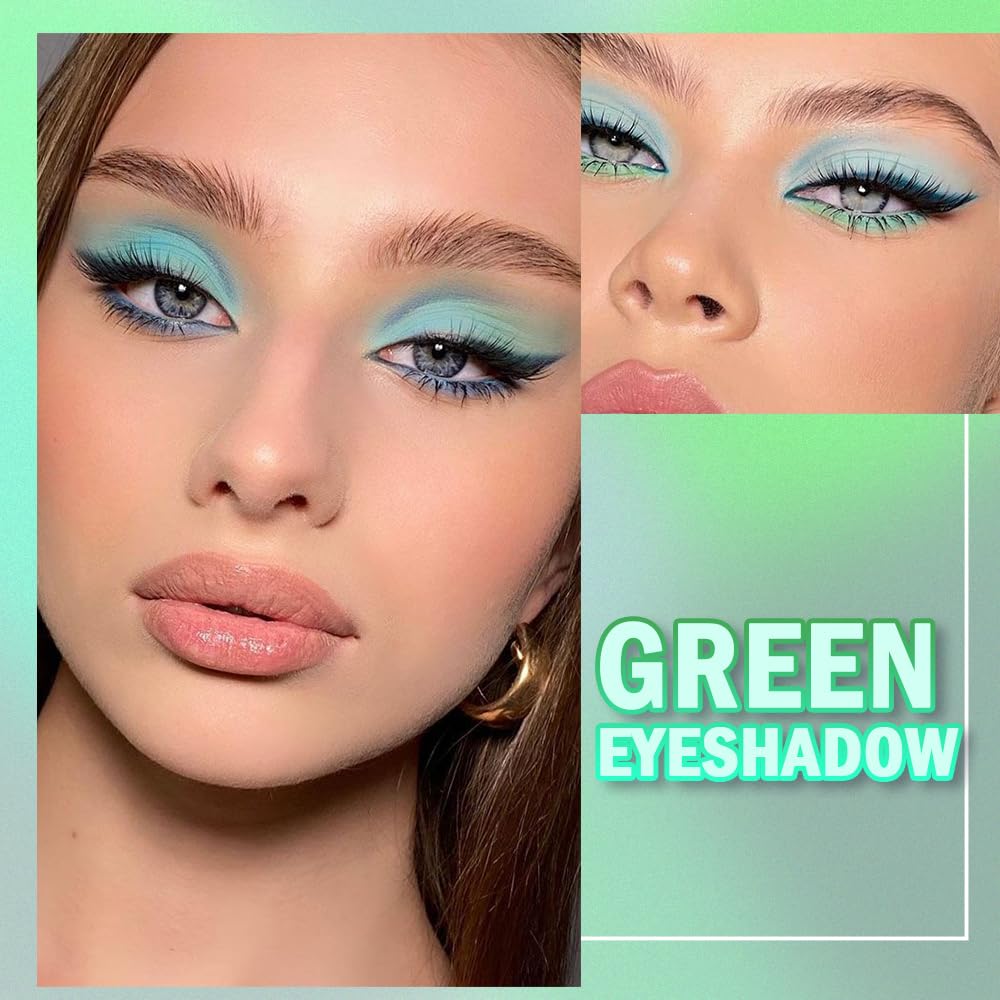 Guantian deep green shimmer eye shadow for bold evening accents.