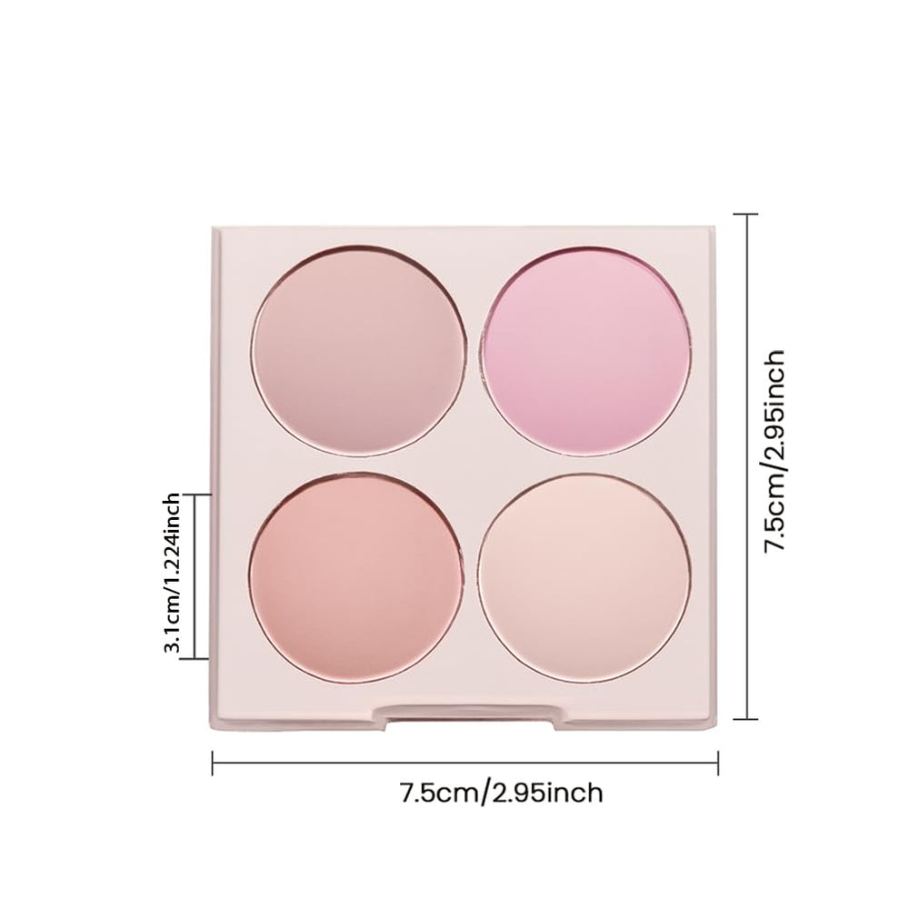 GUANTIAN Nude Pink Eyeshadow app look demonstrates easy blending.