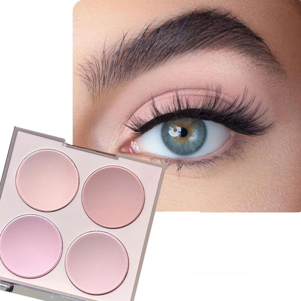 GUANTIAN Nude Pink Eyeshadow Palette closeup showing rich pigment for versatile looks.