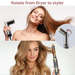 guauko Auto Wrap Air Hair Styler in action delivering quick styling