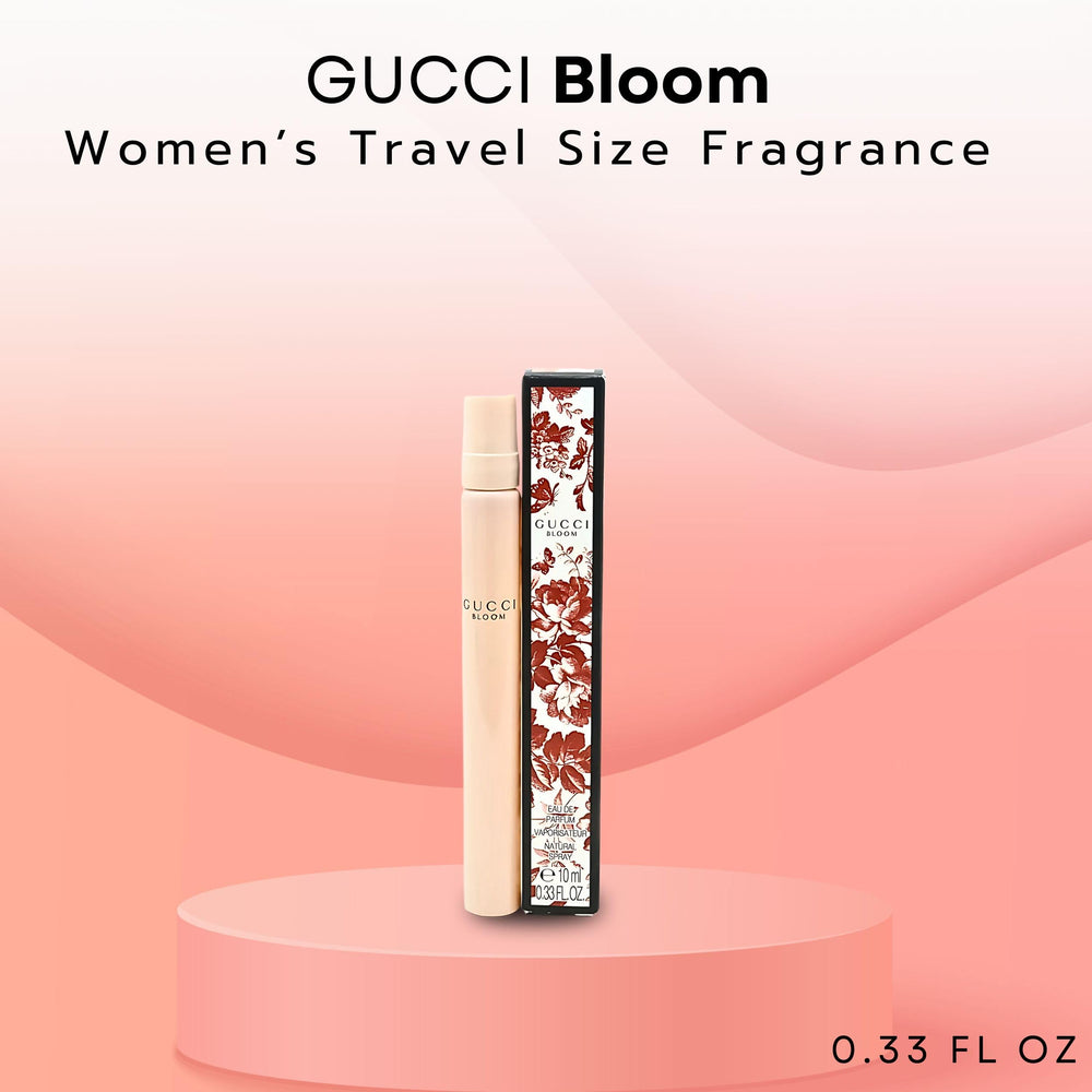 Gucci Bloom mini EDP pen spray bottle side profile for travel-friendly fragrance