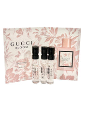 Gucci Bloom travel-size EDTs support quick refreshment between activities.