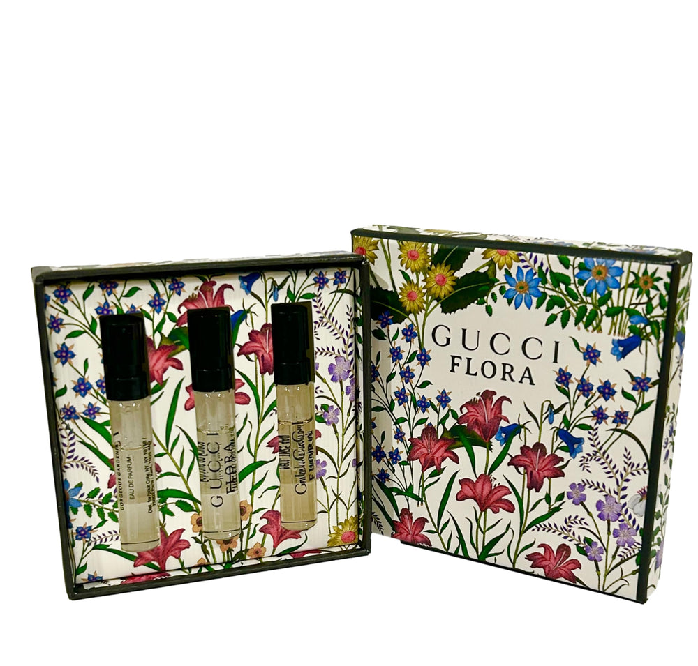 Compact spray wand from Gucci Flora sample set for on-the-go use