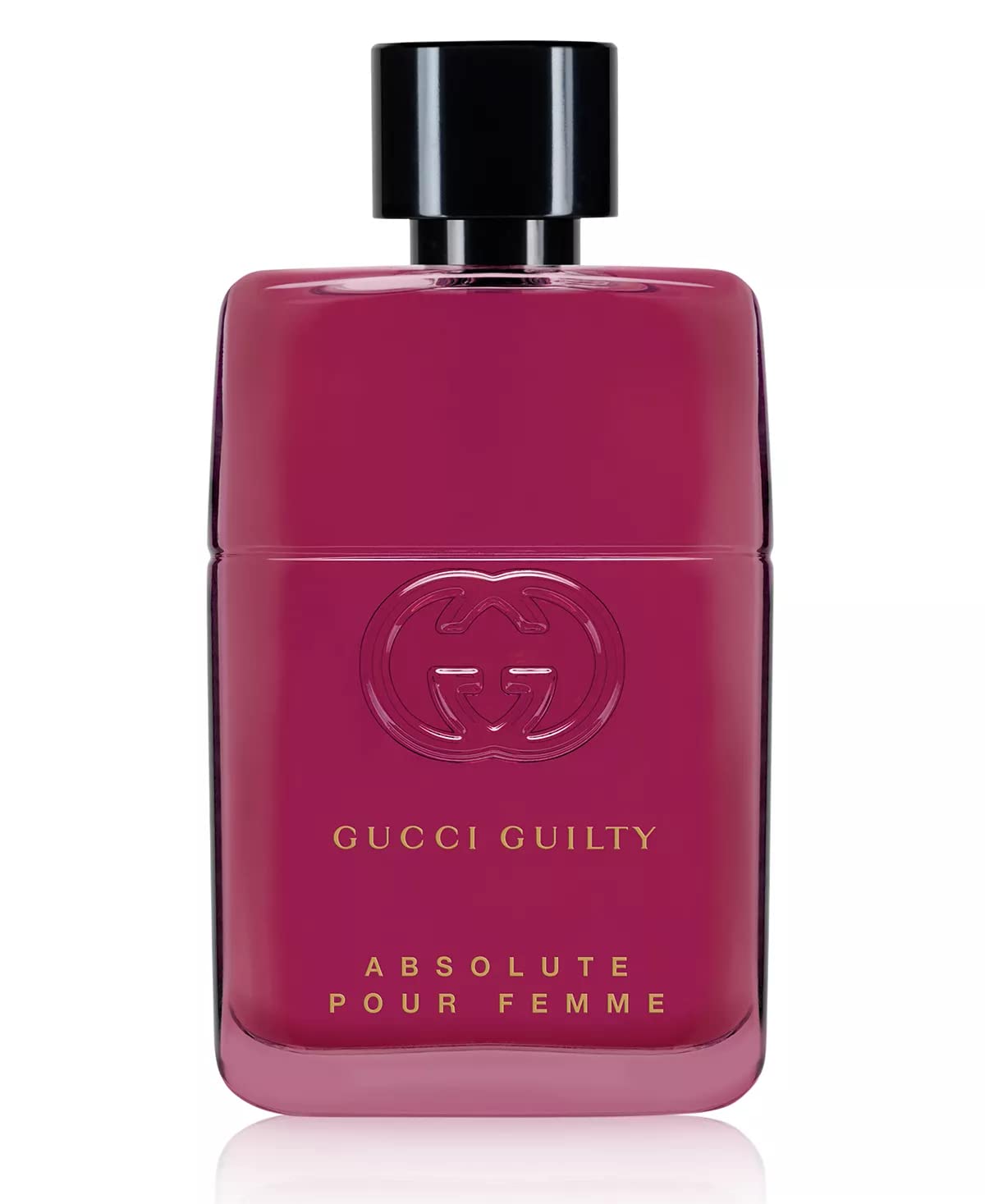 Gucci Guilty Absolute Pour Femme bottle reveals a chypre-fruity scent ideal for daily wear.