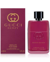 Gucci Guilty Absolute Pour Femme packaging shot highlights gift-ready presentation.