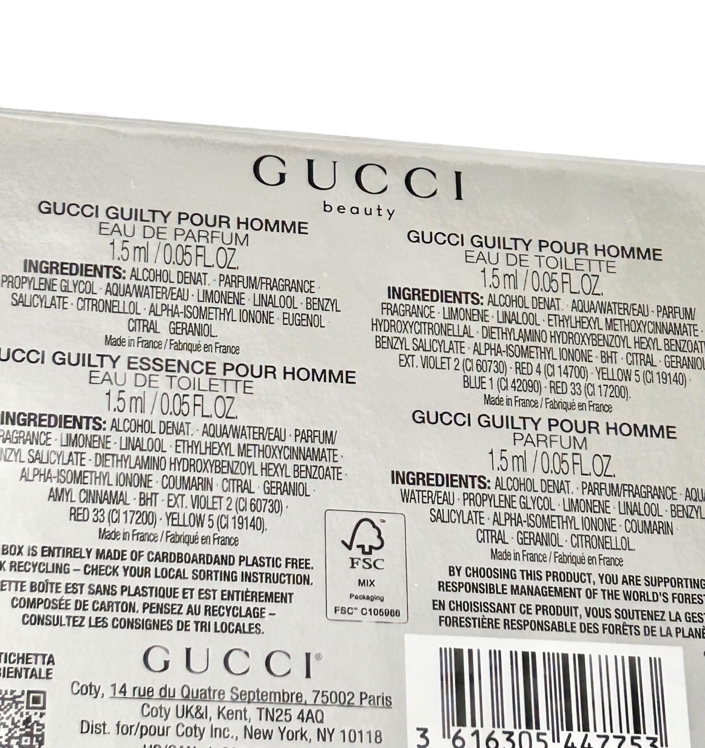 Gucci Guilty Essence sample vial for evening intensity preview
