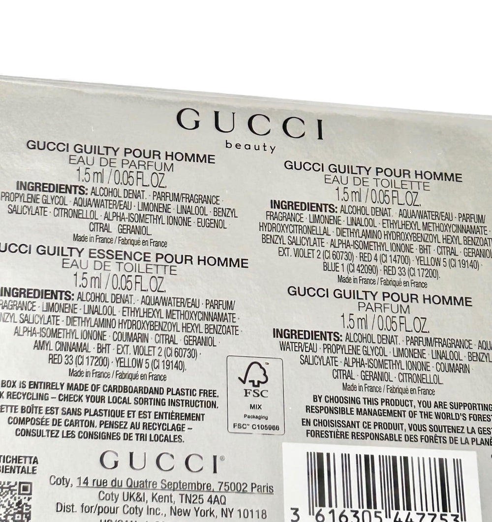 Gucci Guilty Essence sample vial for evening intensity preview