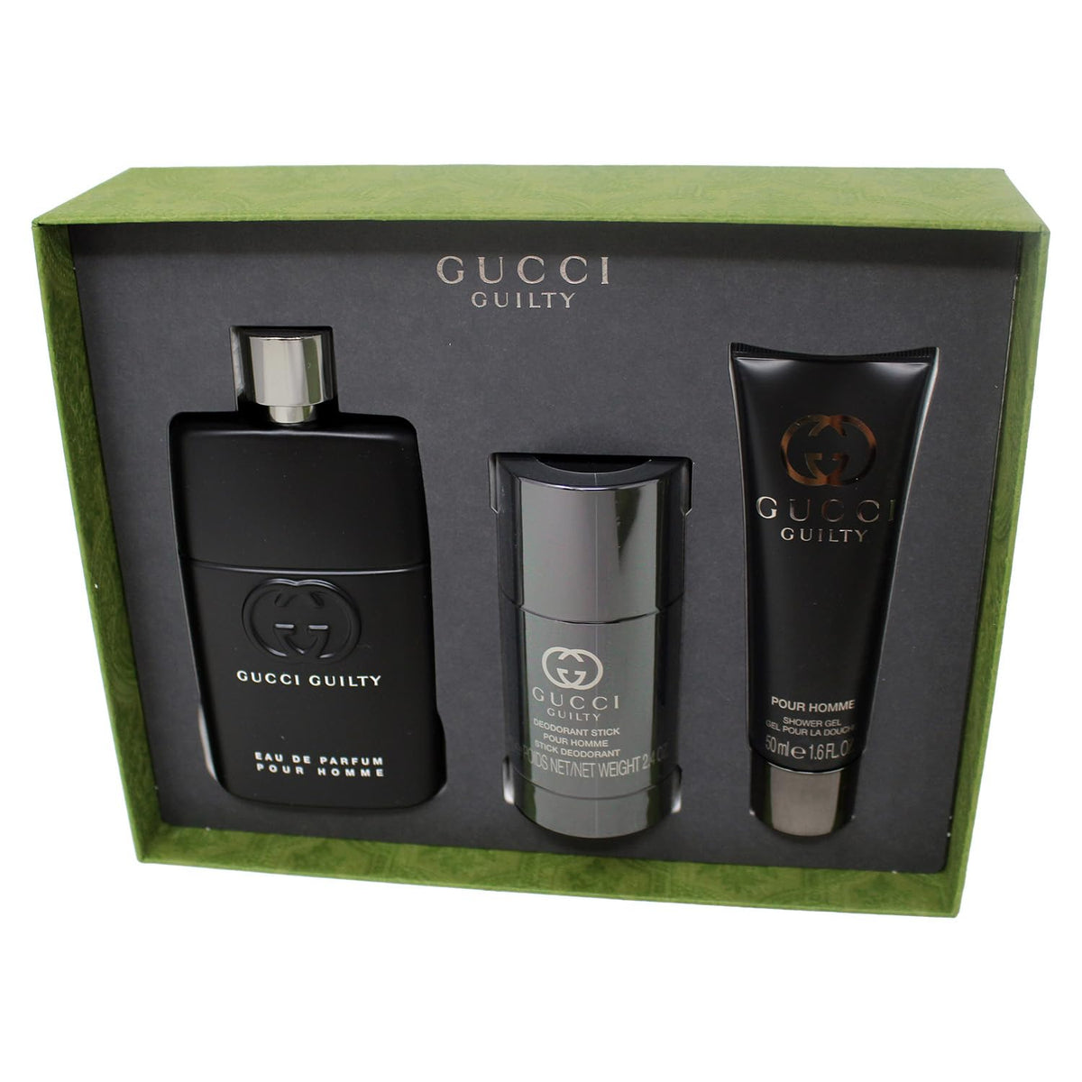 Gucci Guilty for Men EDP bottle—bold fragrance for daytime or evening wear.