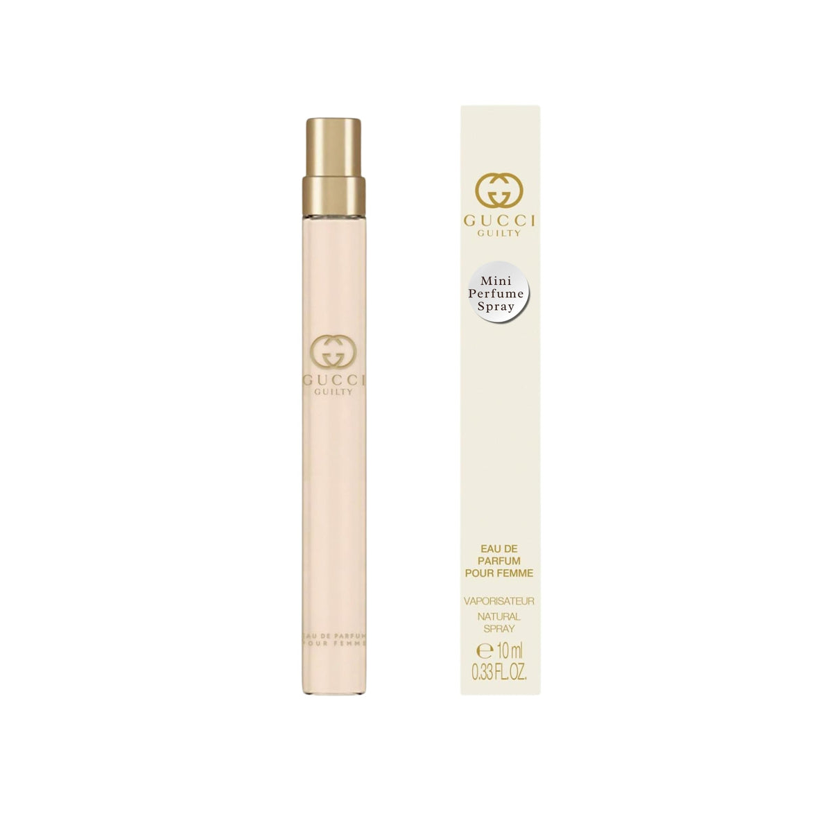 Gucci Guilty Pour Femme travel edp bottle for on-the-go elegance.