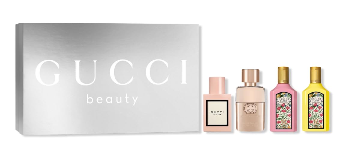 Gucci Guilty mini bottle from discovery set, portable option for on-the-go fragrance use.