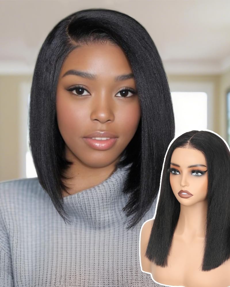 GUDOZO Bob Wig with natural yaki texture for an authentic look.