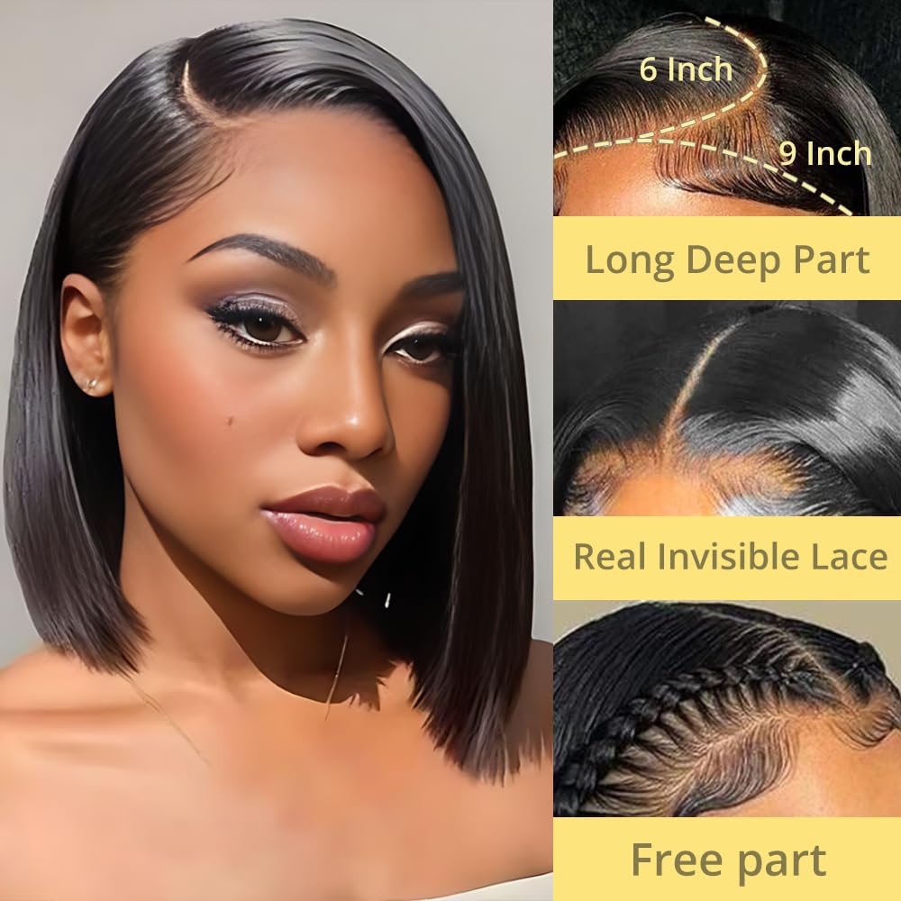 GUDOZO pre-plucked Brazilian hair wig offers soft texture and a realistic hairline.