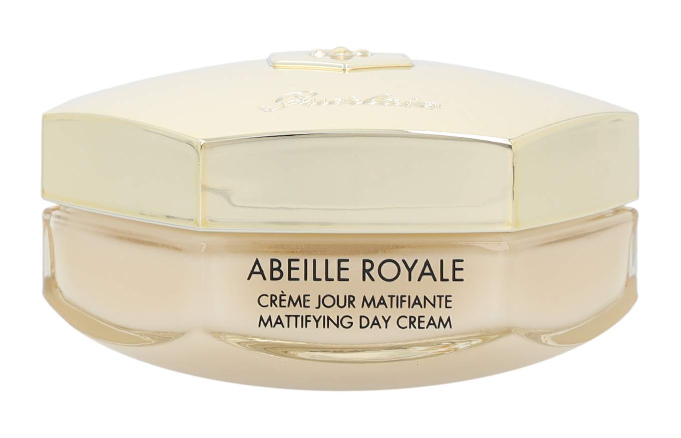 Guerlain Abeille Royale Day Cream texture close-up highlighting rich, hydrating formula.