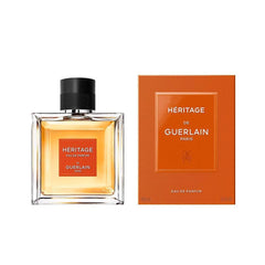 Guerlain Heritage 100 ml bottle with classic logo, ideal for formal evenings.