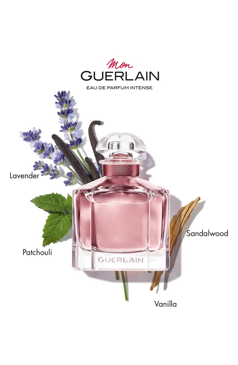 Guerlain Mon Eau de Parfum Intense spray - smooth mist for lasting aroma.
