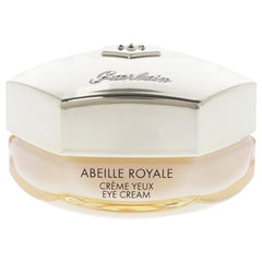 Guerlain Multi-Wrinkle Minimizer Eye Cream tube closeup highlights premium texture for smooth application.