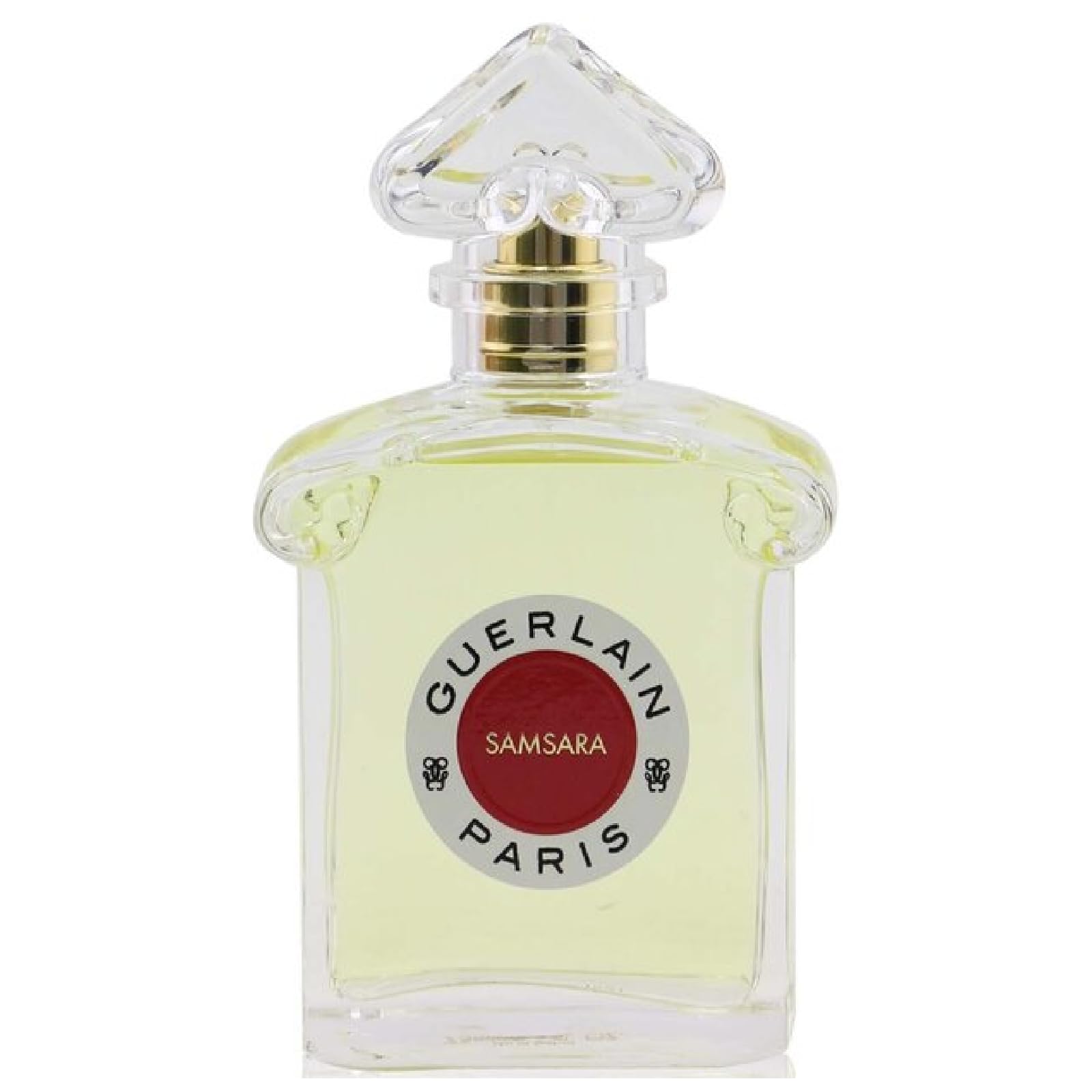 Guerlain Samsara bottle front view for daily wear elegance.