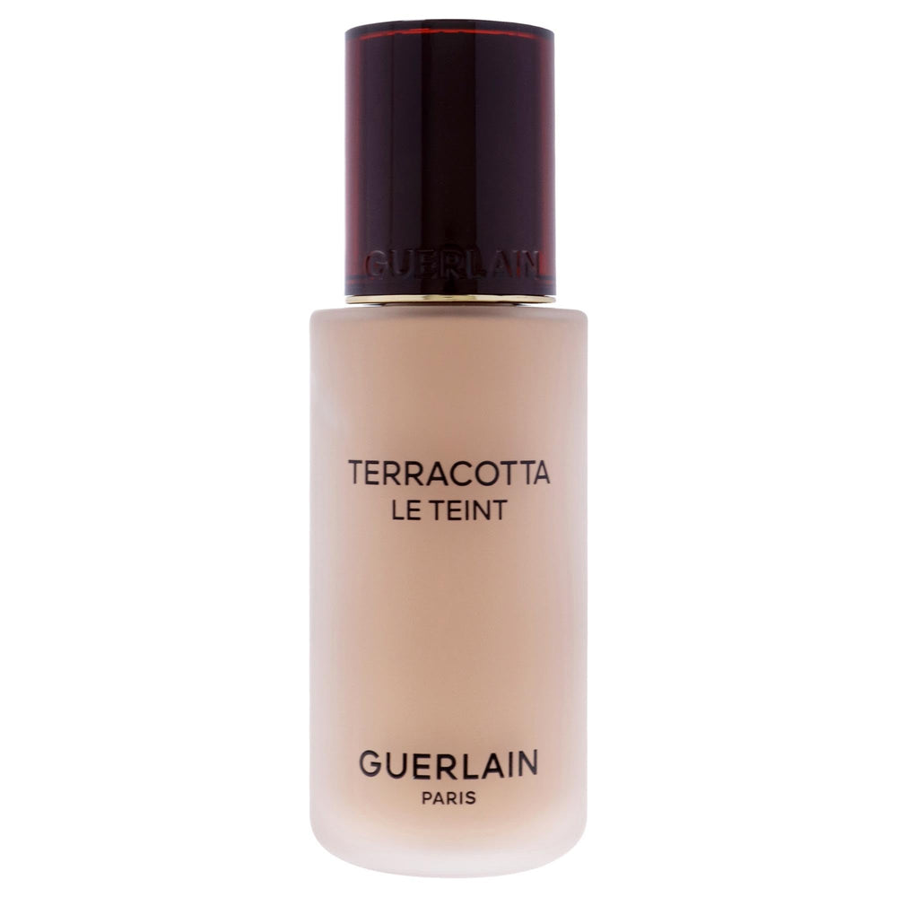 Guerlain Terracotta Le Teint Foundation 3N neutral texture swatch on arm, highlighting ultra-light feel