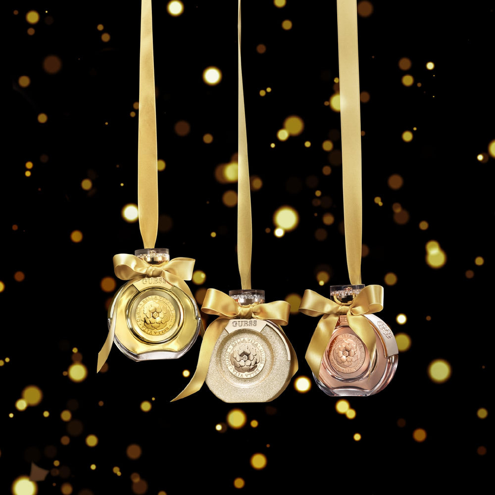 GUESS Bella Vita Rosa logo shot, evoking brand elegance and feminine allure.
