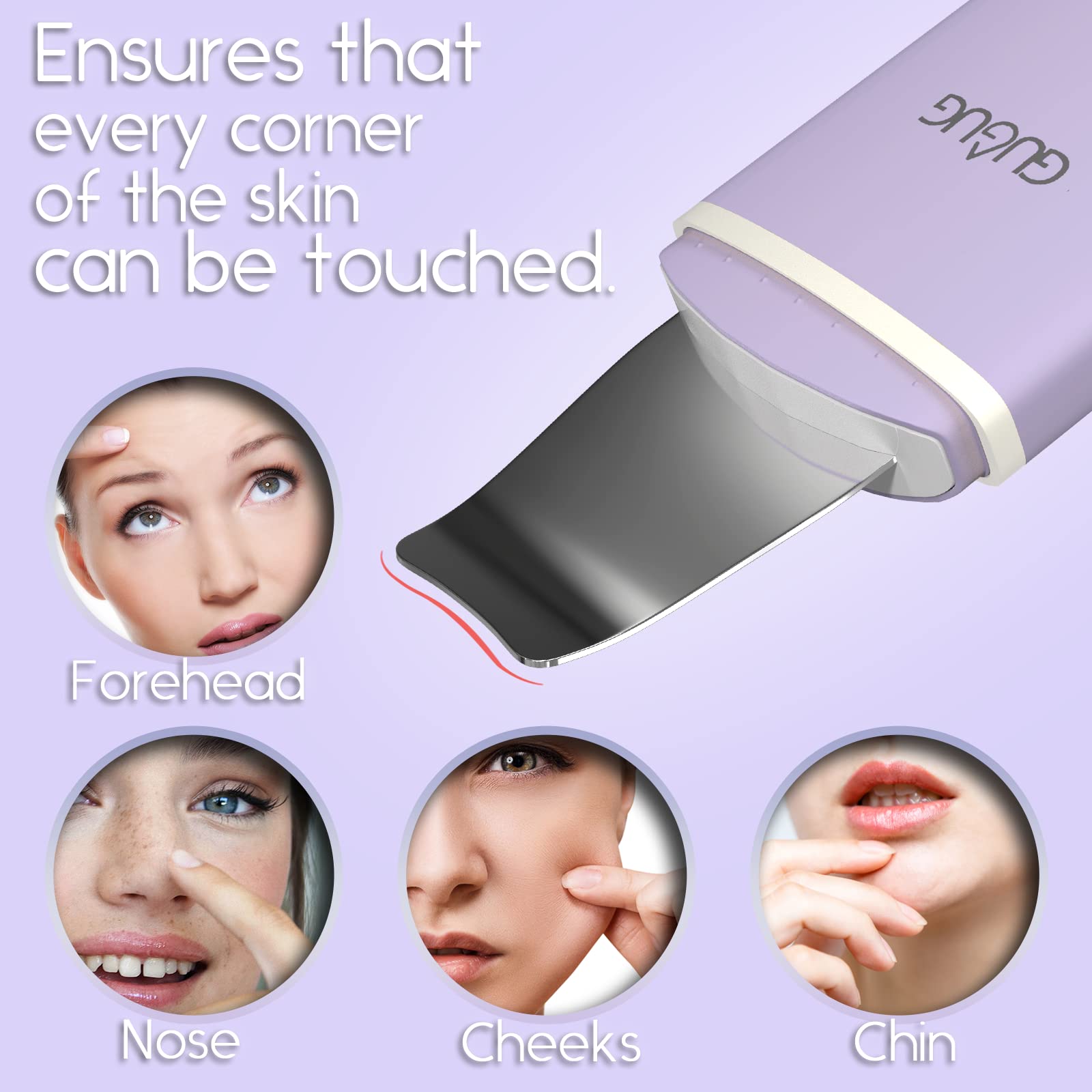GUGUG Lifting mode provides a relaxing facial massage.