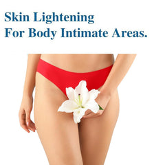 Gukei bleaching cream bottle dispensing shown for easy daily use.