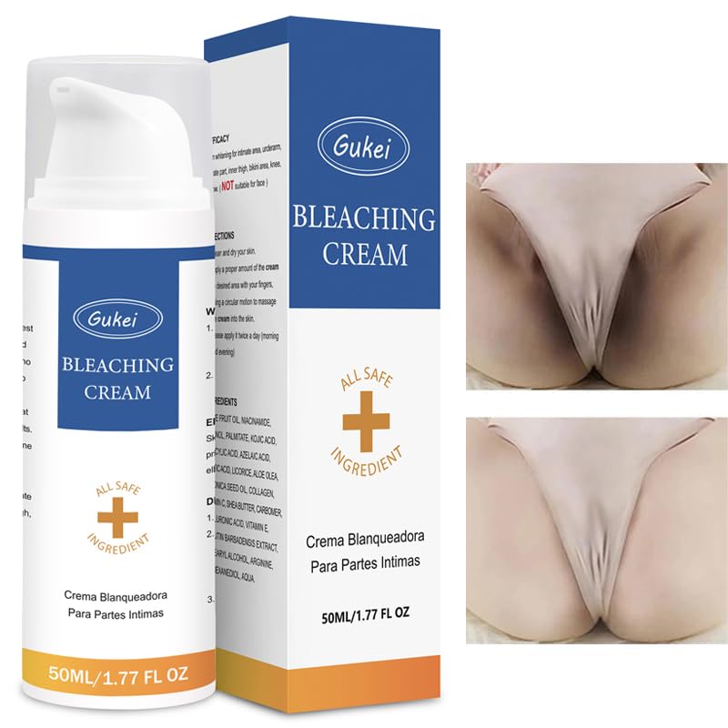 Gukei Intimate Areas Cream tube in use for gentle application on sensitive skin.