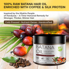 Gulizzmonis Batana Oil packaging highlights pure, cold-pressed quality.